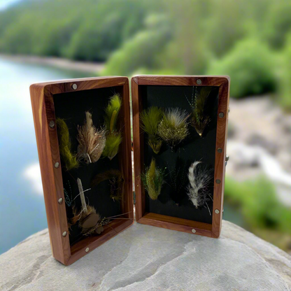 Local Hand Crafted Wooden Flyboxes & Fly Kits